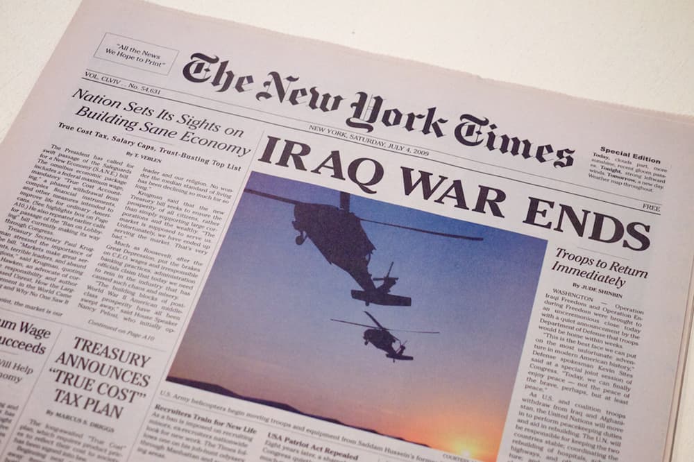 New York Times, édition spéciale du 4 juillet 2009